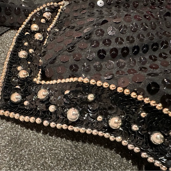 Bari Jay vintage GORGEOUS sequin Halter gown! - Picture 5 of 5